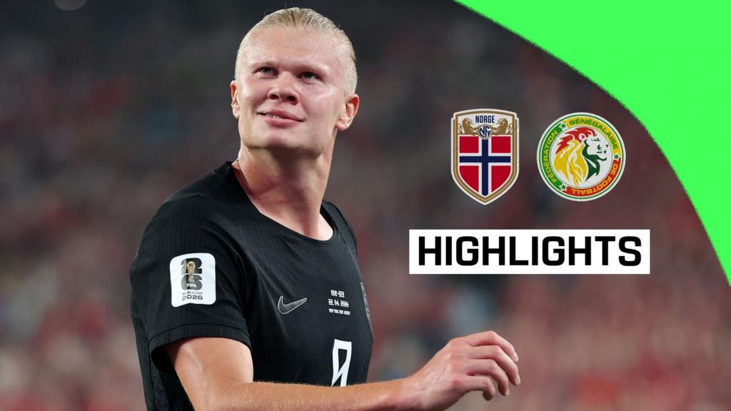 Pemain Norwegia merayakan kemenangan melawan Senegal di Piala Dunia.